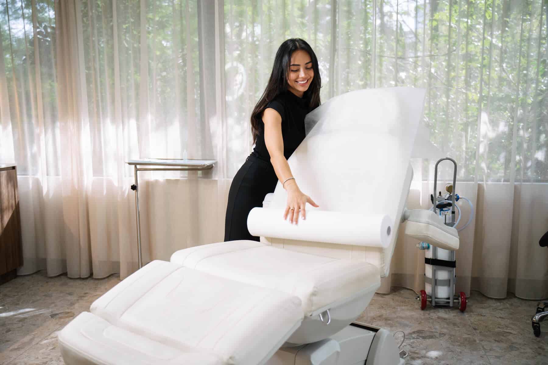 Treatment room inside Castle Hill Cosmetic Clinic