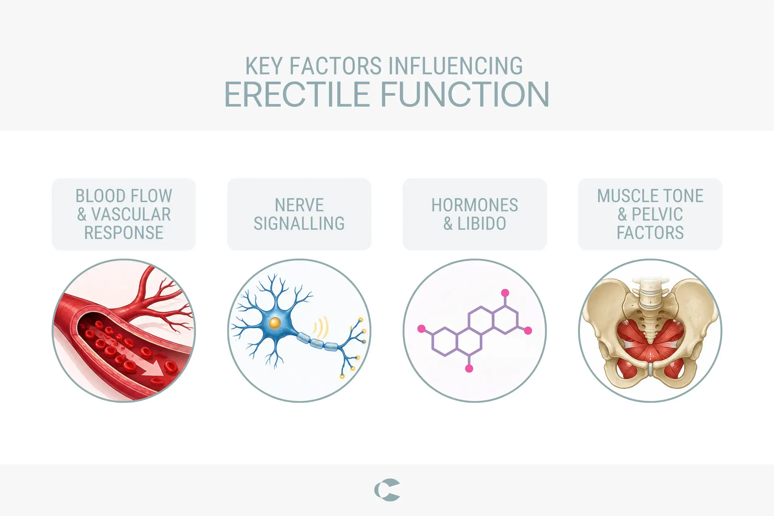 Key physical factors influencing erectile function
